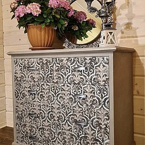 Трафарет - Асатур безшовный - Фотография интерьере 5