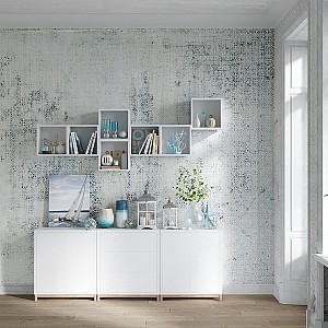 Трафарет - Аллюр бордюр - Фотография интерьере 1