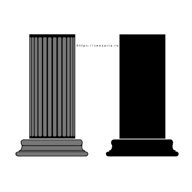 Трафарет - Колонна Классика