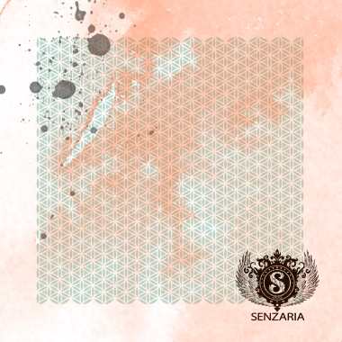 Трафарет - Цветок жизни фоновый