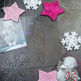 Трафарет - Сосулька Трафарет - Сосулька