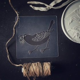 Трафарет - Дрозд 2